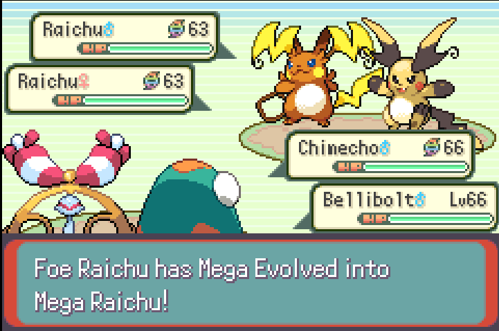 Screenshot showing new Pokémon and Mega Evolutions
